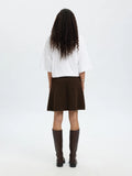Lulu Brushed Hw Knit Skirt - Delicioso Melange