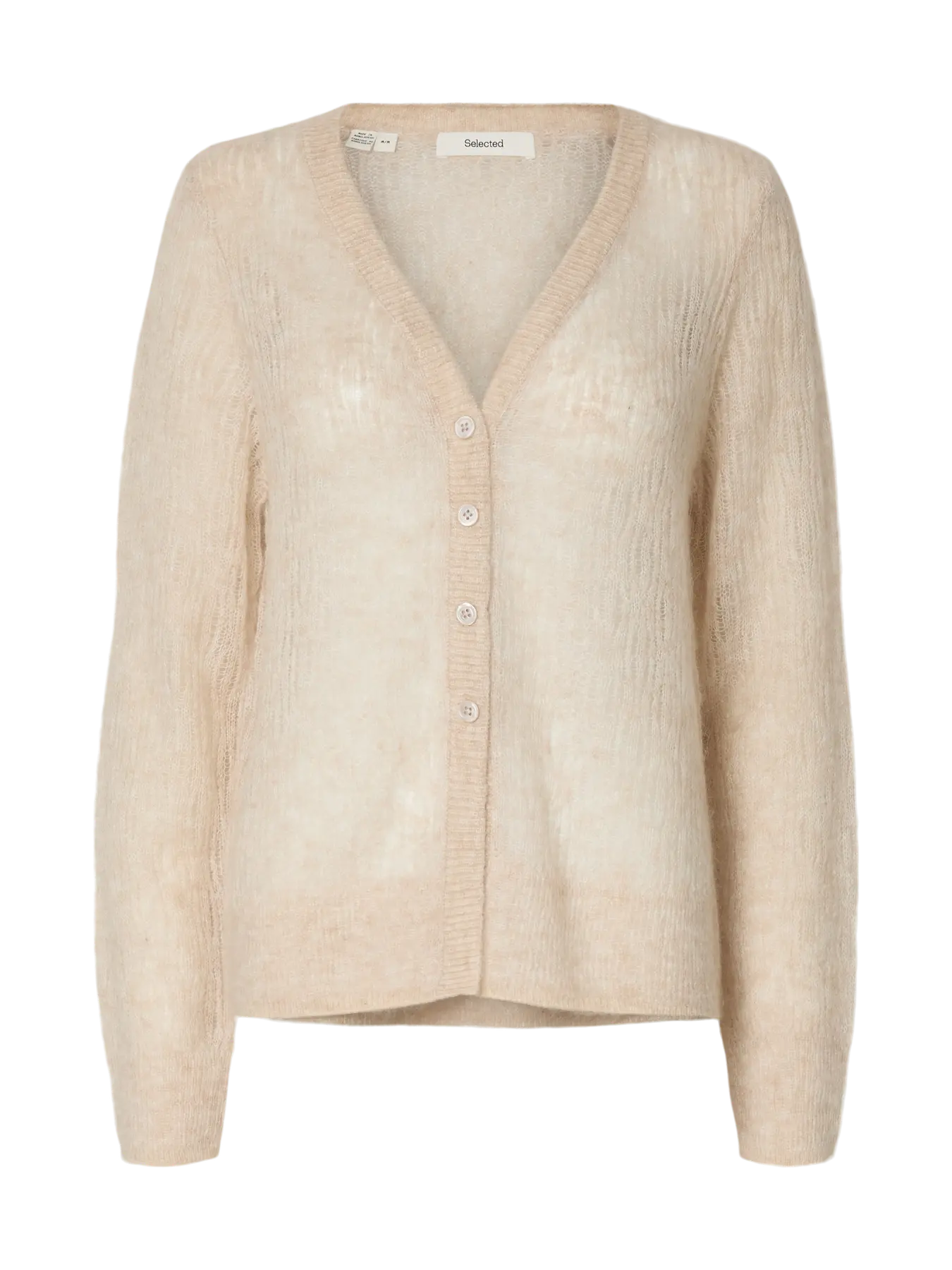 Mayer Ls Stickad Kofta - Birch