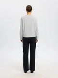 Essential Ls Boxy Tee - Light Grey Melange