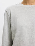 Essential Ls Boxy Tee - Light Grey Melange