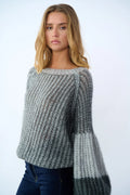 Liana Knit Sweater - Grey Melange Mix