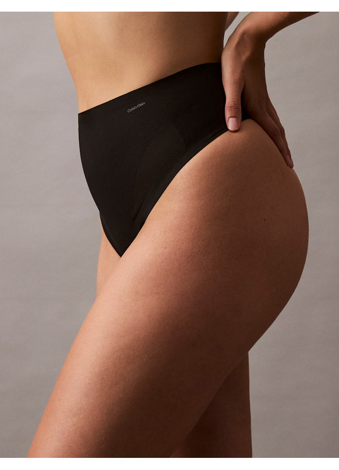 Sculpted Firm Mesh Thong - Svart