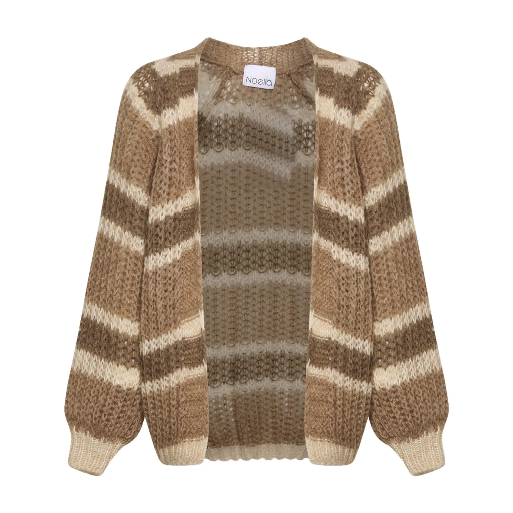 Vera Knit Cardigan - Brown/Camel/Sand