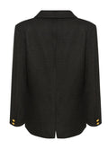 Polly Boucle Blazer - Black