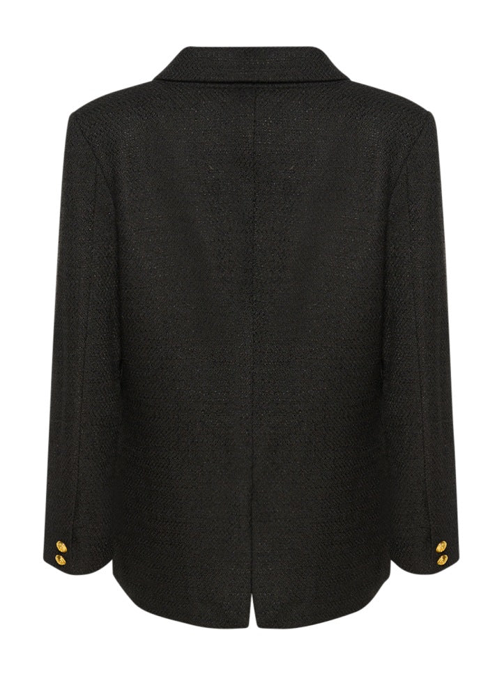 Polly Boucle Blazer - Black