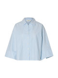 Ester Oversize 3/4 Shirt B - Malibu Blue Stripe