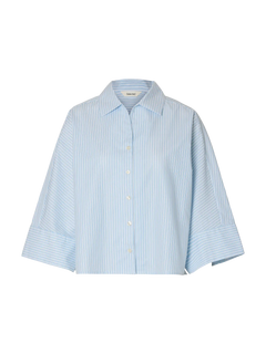 Ester Oversize 3/4 Shirt B - Malibu Blue Stripe