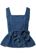 Yaselsie SL Peplum Denimtopp