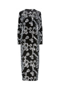 Yasflorana Ls Long Dress - Black Silver Sequins