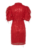 Yaselza 2/4 Dress - Racing Red