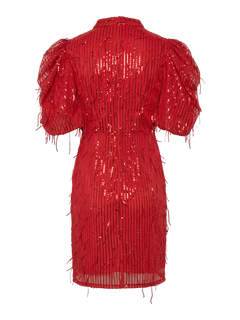 Yaselza 2/4 Dress - Racing Red