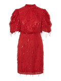 Yaselza 2/4 Dress - Racing Red