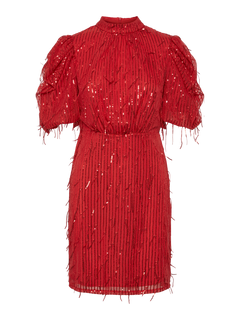 Yaselza 2/4 Dress - Racing Red