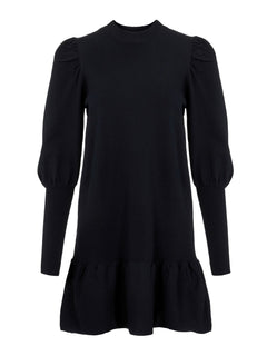Yasines LS Knit Dress - Black