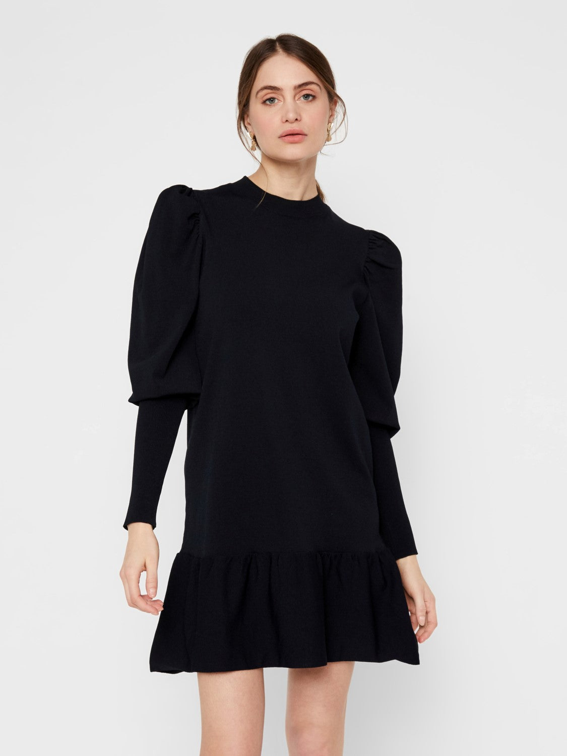 Yasines LS Knit Dress - Black