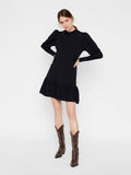 Yasines LS Knit Dress - Black