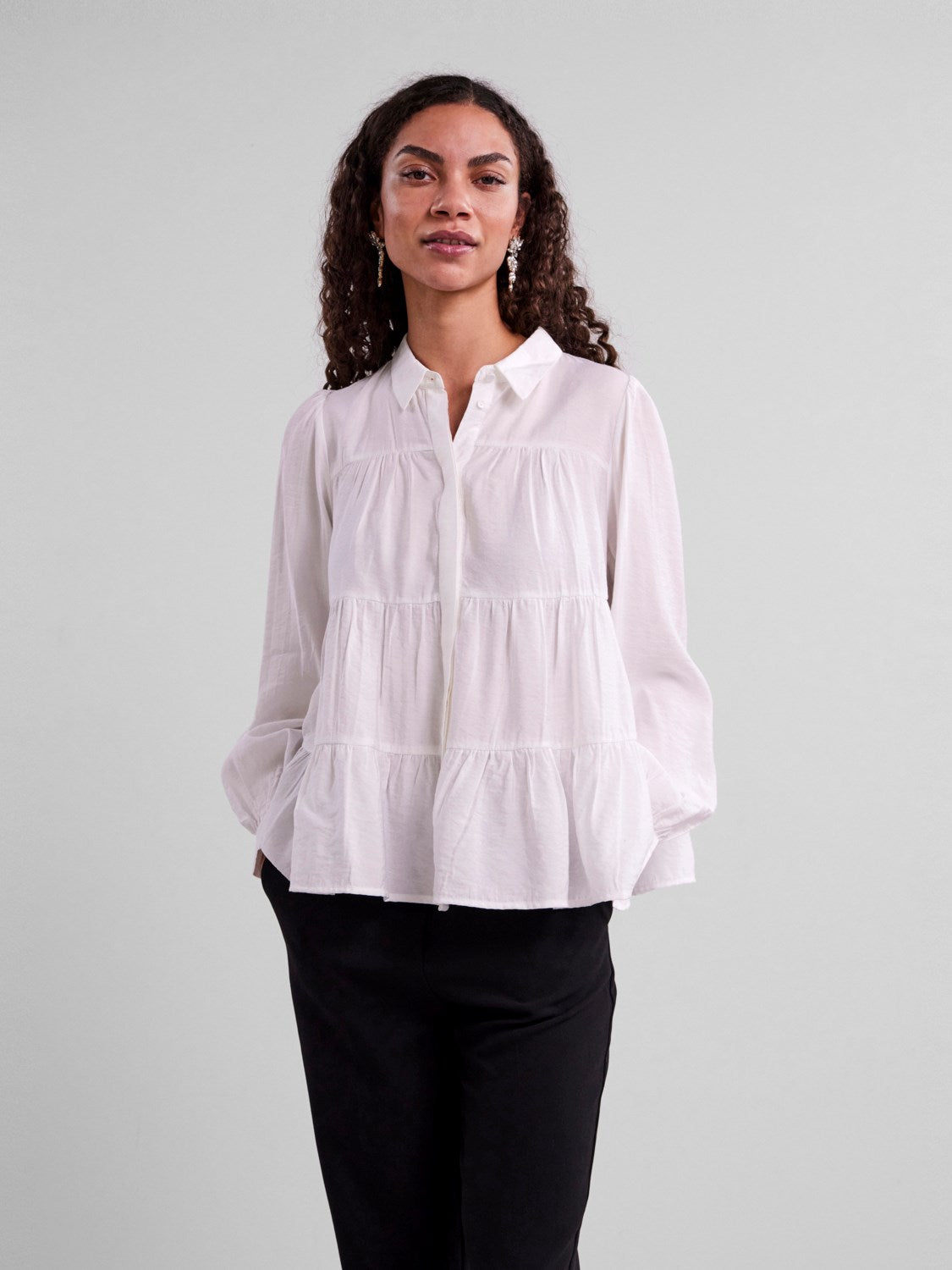 Yaspala Ls Skjorta - Star White