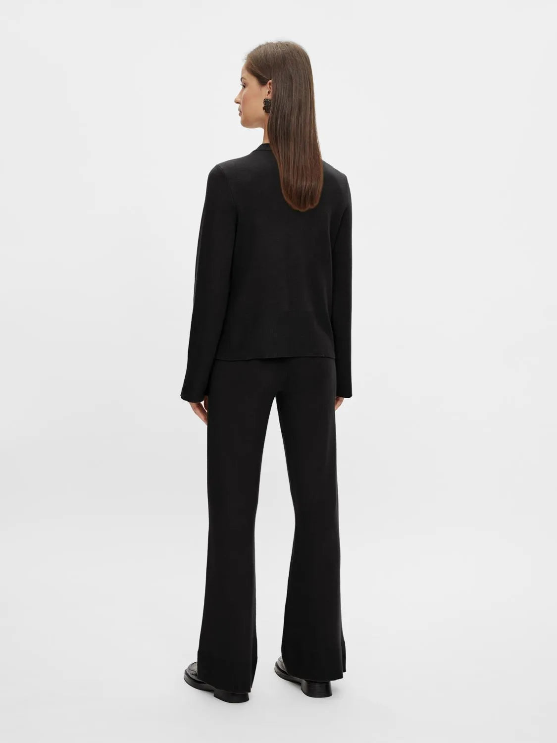 Yaspimi Ls Knit Cardigan S. - Black