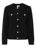 Yaspimi Ls Knit Cardigan S. - Black