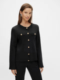 Yaspimi Ls Knit Cardigan S. - Black