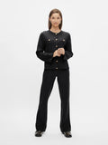 Yaspimi Ls Knit Cardigan S. - Black