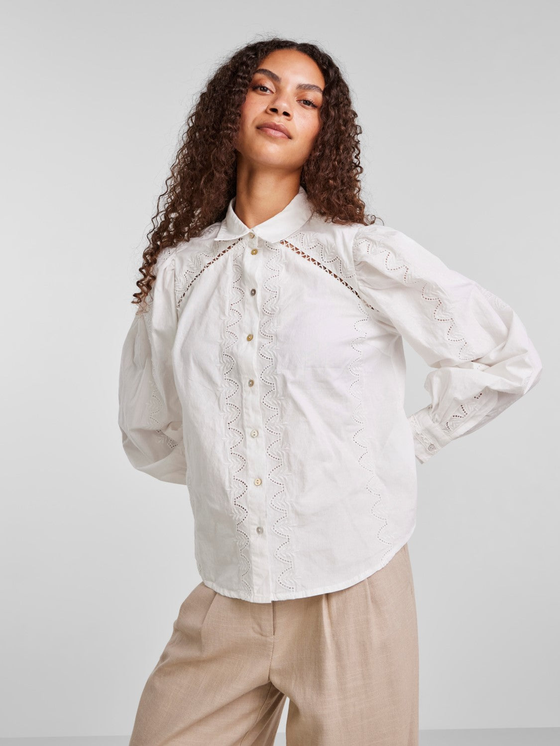 Yaskenora LS Shirt - Star White