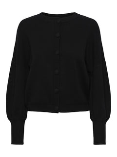 Yasfonny Ls Knit Cardigan S. - Black