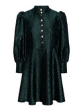 Yasripple LS Dress - Scarab