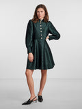 Yasripple LS Dress - Scarab