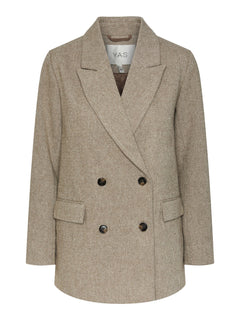 Yassummer LS Wool Mix Blazer - Toasted Coconut
