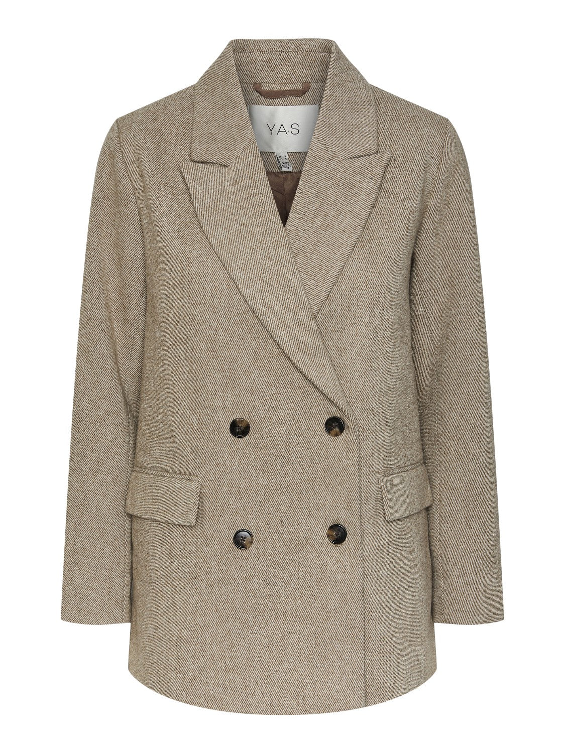 Yassummer LS Wool Mix Blazer - Toasted Coconut