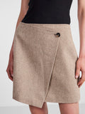 Yassummer HW Short Wool Mix Skirt - Toasted Coconut