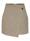 Yassummer HW Short Wool Mix Skirt - Toasted Coconut