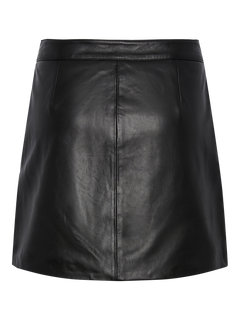 Yaslyma Hmw Leather Skirt - Black