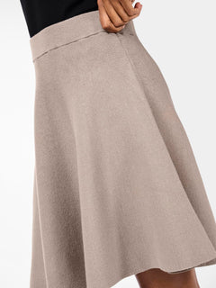 Yasfonny Hw Knit Skirt - Fungi