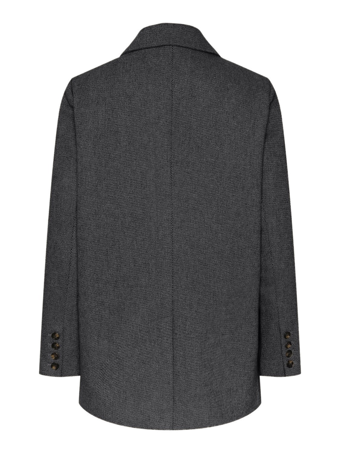 Yassummer LS Wool Mix Blazer - Grey Melange