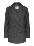 Yassummer LS Wool Mix Blazer - Grey Melange