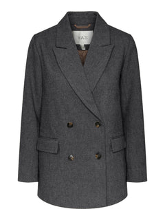 Yassummer LS Wool Mix Blazer - Grey Melange