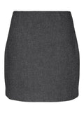 Yassummer HW Short Wool Mix Skirt - Grey Melange
