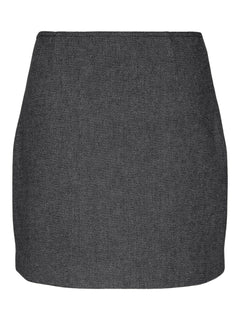 Yassummer HW Short Wool Mix Skirt - Grey Melange