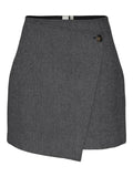 Yassummer HW Short Wool Mix Skirt - Grey Melange