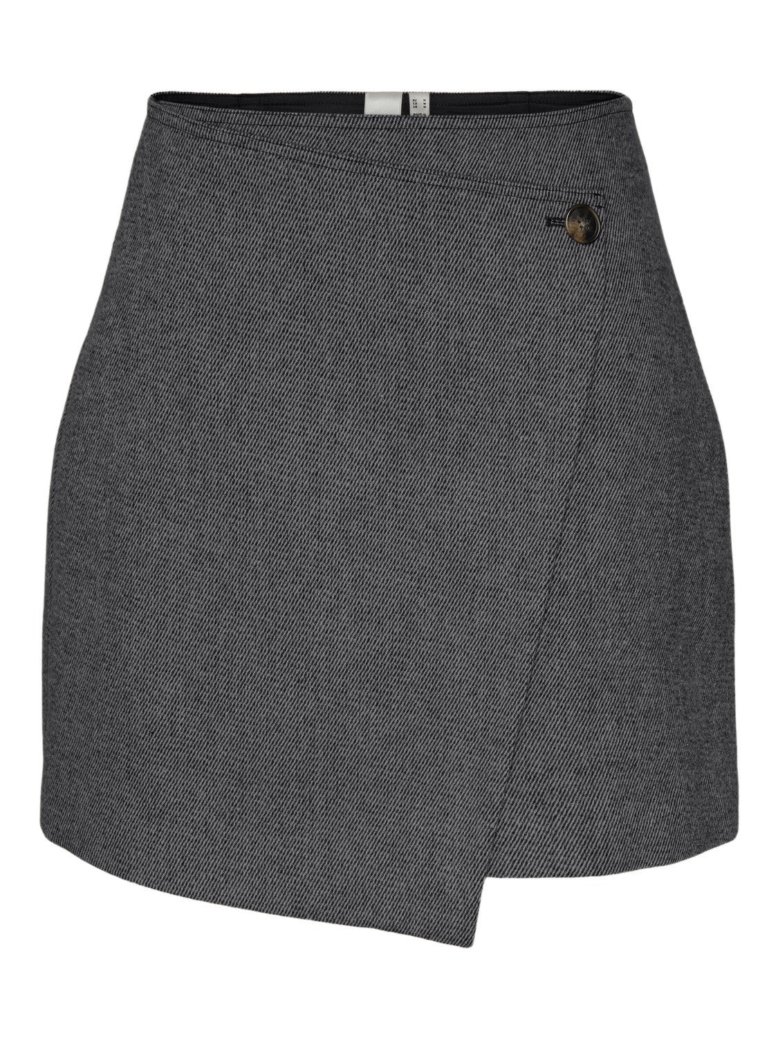 Yassummer HW Short Wool Mix Skirt - Grey Melange