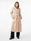 Yasfrida Fringe Wool Mix Coat S. - Fog