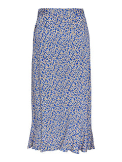 Yasalira Hw Long Wrap Skirt S. - Bluing Ditsy Flower