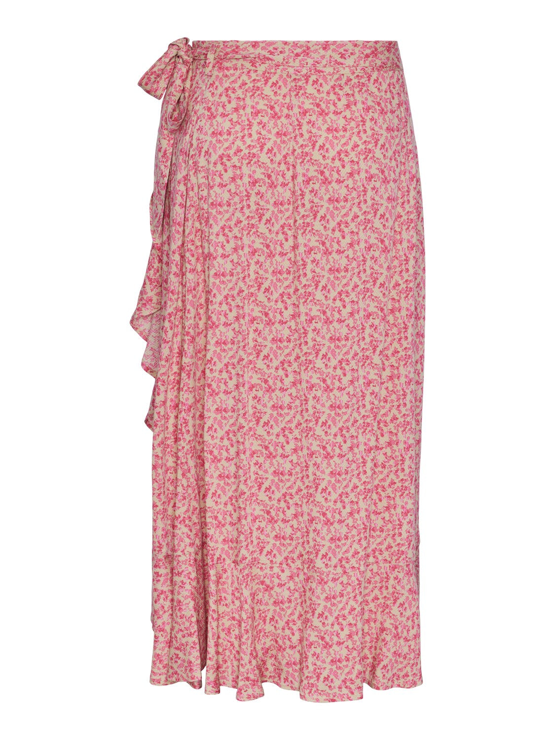 Yasalira Hw Long Wrap Skirt - Irish Cream Ditsy Flower