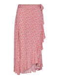 Yasalira Hw Long Wrap Skirt - Irish Cream Ditsy Flower