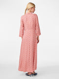 Y.A.S Yassavanna Long Shirt Dress S. - Irish Cream Ditsy Flower