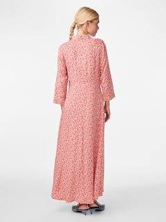 Yassavanna Long Shirt Dress S. - Irish Cream Ditsy Flower
