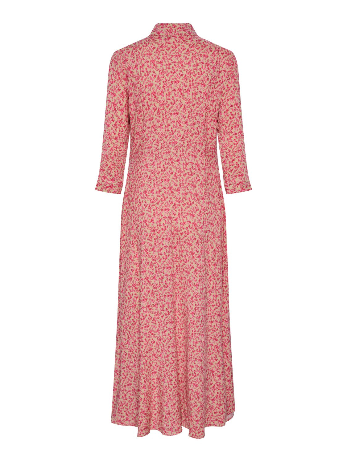 Y.A.S Yassavanna Long Shirt Dress S. - Irish Cream Ditsy Flower