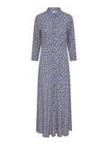 Yassavanna Long Shirt Dress - Bluing Ditsy Flower